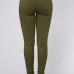 Euramerican High Waist Zipper Design Green Denim Pants Euramerican High Waist Zipper Design Green Denim Pants