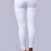 Trendy High Waist Embroidered Design White Denim Pants Trendy High Waist Embroidered Design White Denim Pants