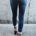 denim Solid Zipper Fly Mid Skinny Pants Jeans denim Solid Zipper Fly Mid Skinny Pants Jeans