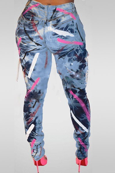 Sexy High Waist Hollow-out Denim Jeans