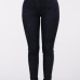 Stylish High Waist Black Denim Skinny Pants