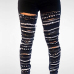 Stylish High Waist Sequined Decorative Black Denim Jeans Stylish High Waist Sequined Decorative Black Denim Jeans