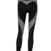 Euramerican High Waist Panther Print Black Polyester Leggings Euramerican High Waist Panther Print Black Polyester Leggings