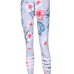 Euramerican High Waist Printed White Polyester Leggings Euramerican High Waist Printed White Polyester Leggings