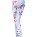 Euramerican High Waist Printed White Polyester Leggings Euramerican High Waist Printed White Polyester Leggings