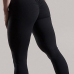 Fashion High Waist Fold Design Black Blending Leggings Fashion High Waist Fold Design Black Blending Leggings