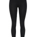 Leisure Elastic Waist Black Cotton Blends Leggings Leisure Elastic Waist Black Cotton Blends Leggings