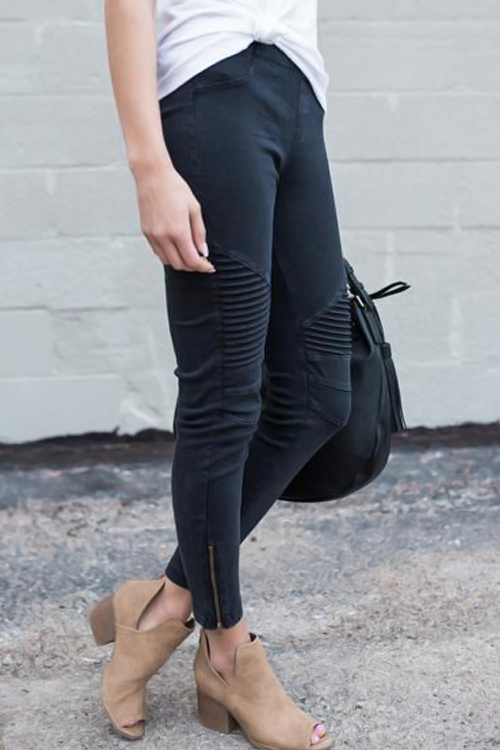  Ready For Anything Zipper Casual Pant