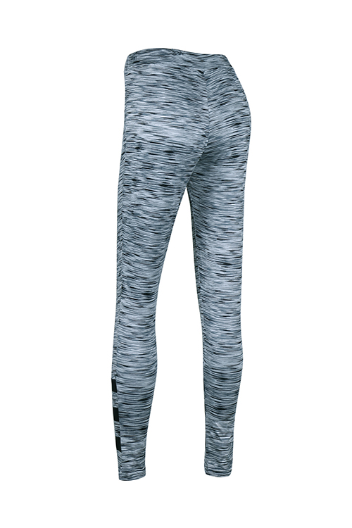  Stylish High Waist Patchwork Grey Polyester Leggings