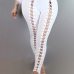 Sexy High Waist Hollow-out White Polyester Leggings Sexy High Waist Hollow-out White Polyester Leggings