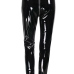 Euramerican High Waist Zipper Design Black Leather Pants(Without Accessories) Euramerican High Waist Zipper Design Black Leather Pants(Without Accessories)