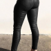 Fashion High Waist Black Leather Zipped Pants Fashion High Waist Black Leather Zipped Pants