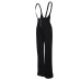 Sexy High Waist Zipper Design Black Polyester Suspender Pants Sexy High Waist Zipper Design Black Polyester Suspender Pants
