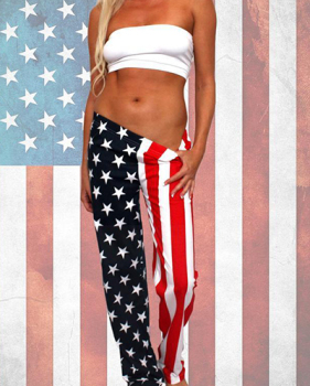 Euramerican Bateau Neck Sleeveless Printed Cotton Two-piece Pants Set