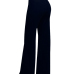 Fashion High Waist Black Cotton Blends Pants Fashion High Waist Black Cotton Blends Pants