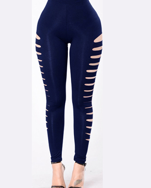 Polyester Solid High Skinny Pants Pants Polyester Solid High Skinny Pants Pants