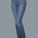 Stylish High Waist Blue Cotton Skinny Pants Stylish High Waist Blue Cotton Skinny Pants