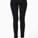 Stylish Mid Waist Hollow-out Black Milk Fiber Pants Stylish Mid Waist Hollow-out Black Milk Fiber Pants