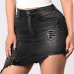 Stylish High Waist Asymmetrical Black Cotton Mini Skirts Stylish High Waist Asymmetrical Black Cotton Mini Skirts