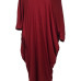 Casual V Neck Hollow-out Wine Red Polyester Mid Calf Dress Casual V Neck Hollow-out Wine Red Polyester Mid Calf Dress