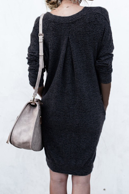  Lazy Afternoon V Neck Mini Dress