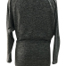 Leisure Dew Shoulder Dark Grey Polyester Dress Leisure Dew Shoulder Dark Grey Polyester Dress