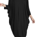 Leisure Round Neck Hollow-out Black Polyester Knee Length Dress Leisure Round Neck Hollow-out Black Polyester Knee Length Dress
