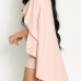 Trendy Round Neck Polyester Cloak Design Pink Polyester Sheath Mini Dress Trendy Round Neck Polyester Cloak Design Pink Polyester Sheath Mini Dress