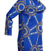 Trendy Turndown Collar Printed Blue Healthy Fabric Mini Dress(Without Belt) Trendy Turndown Collar Printed Blue Healthy Fabric Mini Dress(Without Belt)