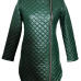 Trendy Turtleneck Long Sleeves Zipper Design Green Leather Mini Dress Trendy Turtleneck Long Sleeves Zipper Design Green Leather Mini Dress