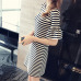 2019 New Fashion Casual Summer Dress Women Puff-Sleeve Striped Vestidos Mini Night Dress Girl Sweet Style Slim Dresses