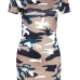 2019 New Summer Fashion Women Sexy Tank Dress Slim Casual Camouflage Military O-Neck Print Splice Empire Mini Dresses Vestidos