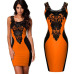 2019 New Summer Women Ladies Clothing Sexy Sleeveless Bodycon Bandage Club Dress Lace Crochet Patchwork Sheath Party Dresses