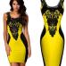 2019 New Summer Women Ladies Clothing Sexy Sleeveless Bodycon Bandage Club Dress Lace Crochet Patchwork Sheath Party Dresses