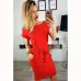 2019 New Summer dress women vintage draped sexy bodycon vestidos striped short sleeve slim female dresses 10 colors high quality