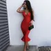 2019 Newest Summer Bandage Dress Women Celebrity Party Spaghetti Strap V-Neck Sexy Club Night Out Dress Women Mermaid Vestidos