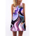 2019 Summer Dress Floral Print Boho Dresses For Women Casual Beach Sundress Sleeveless Flamingo Chiffon Dress Vestidos De Fiesta