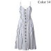 2019 Summer Women Button Decorated Print Dress Off-shoulder Party Beach Sundress Boho Spaghetti Long Dresses Plus Size FICUSRONG