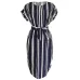 2019 Summer Women Dress Striped Office Pencil Dress Batwing Short Sleeve Tunic Bandage Bodycon Beach Party Dress Vestidos mujer