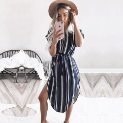 2019 Summer Women Dress Striped Office Pencil Dress Batwing Short Sleeve Tunic Bandage Bodycon Beach Party Dress Vestidos mujer