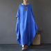 2019 Summer autumn Plus Size Dresses Women 4xl 5xl Loose long vintage Dress Boho Shirt Dress Maxi Robe fashion Female Q293