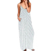 2019 Women Polka Dot Print V Neck Sleeveless Sundress Loose Maxi Long Beach Bohemian Vintage Dress S to 5XL Summer Dress