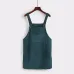 2019 Women Retro Corduroy Dress Autumn Spring Suspender Sundress Sarafan Loose Vest Overall Dress Female Natural Casual Dresses