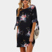 2019 Women Summer Dress Boho Style Floral Print Chiffon Beach Dress Tunic Sundress Loose Mini Party Dress Vestidos Plus Size 5XL