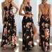 2019 Womens dress Summer Boho Maxi Long Dress Evening Sexy Party Beach Dresses Sundress Floral Halter robe femme Summer vestidos