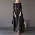 2019 ZANZEA Womens Crewneck 3/4 Batwing Sleeve Baggy Maxi Long Shirt Dress Casual Party Kaftan Solid Robe Vestido Plus Size