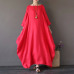 2019 ZANZEA Womens Crewneck 3/4 Batwing Sleeve Baggy Maxi Long Shirt Dress Casual Party Kaftan Solid Robe Vestido Plus Size