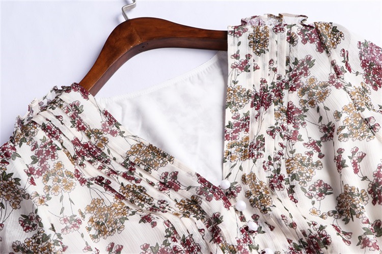 2019 summer European and American dress women's floral color #94980