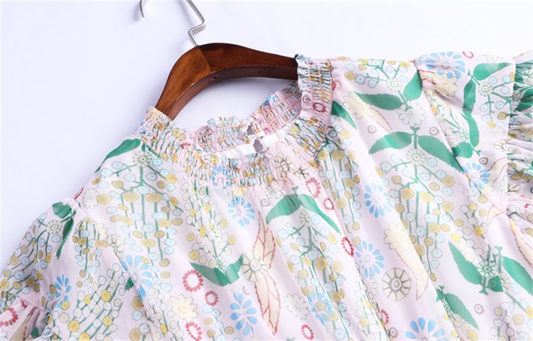 2019 summer European and American dresses, women's fresh and light colors #94973