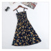 24 Colors Women Summer Floral Dress 2019 Femail Sleeveless Slim Cotton Spaghetti Strap Print Dress Women Elegant Casual Dress